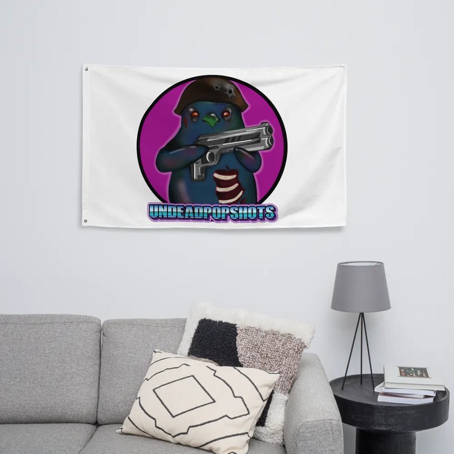UndeadPopShots Penguin Flag Logo Color Dark Pink product image (8)