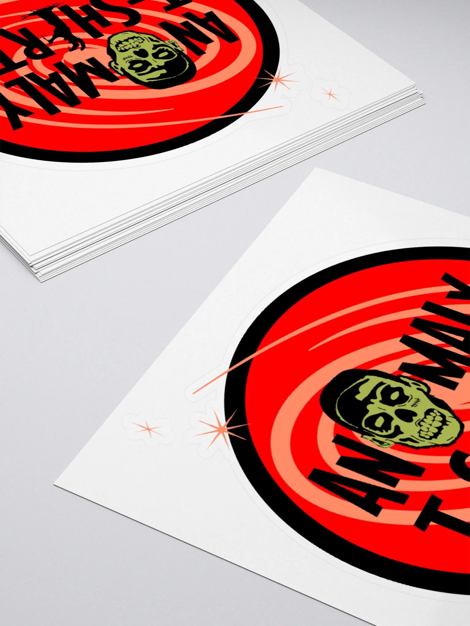 Blood Moon Zombie Kiss Cut Stickers product image (4)