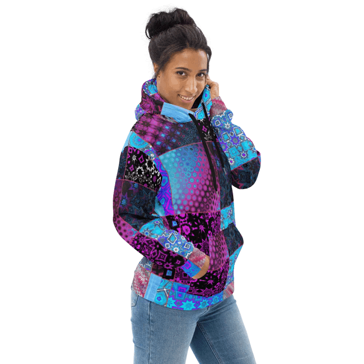 Abstract Patchwork Celebration Unisex Hoodie product image (1)