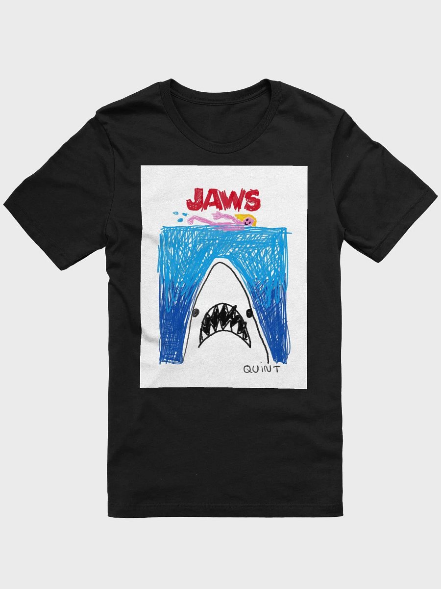 🦈 "JAWS" CreepyKids Horror Girl Tee Art Print 💀 product image (1)