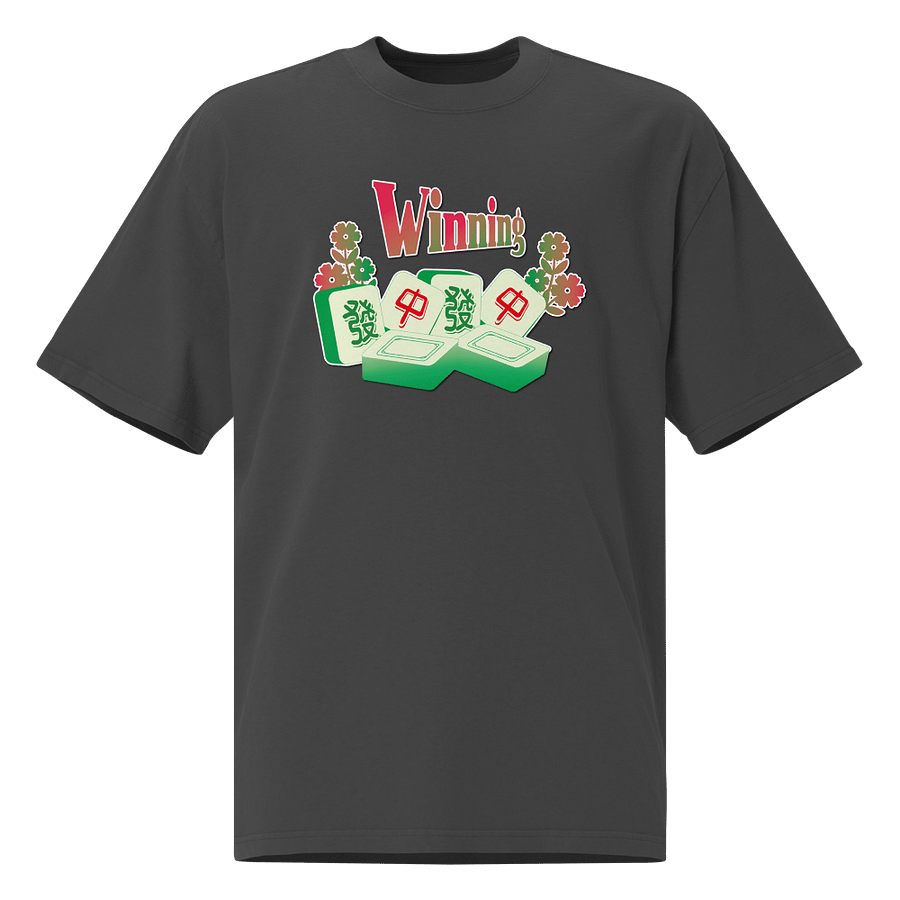 lucky Winning Mahjong Oversized T-Shirt product image (3)