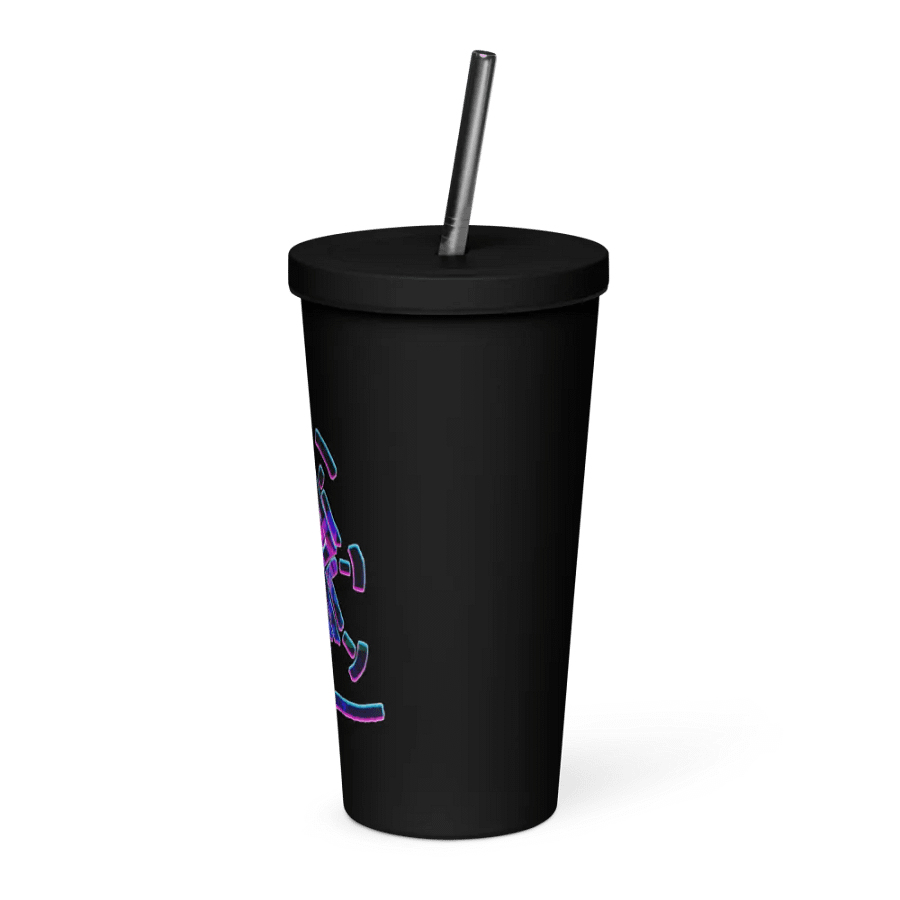 AR LOGO insulated cup with straw product image (3)