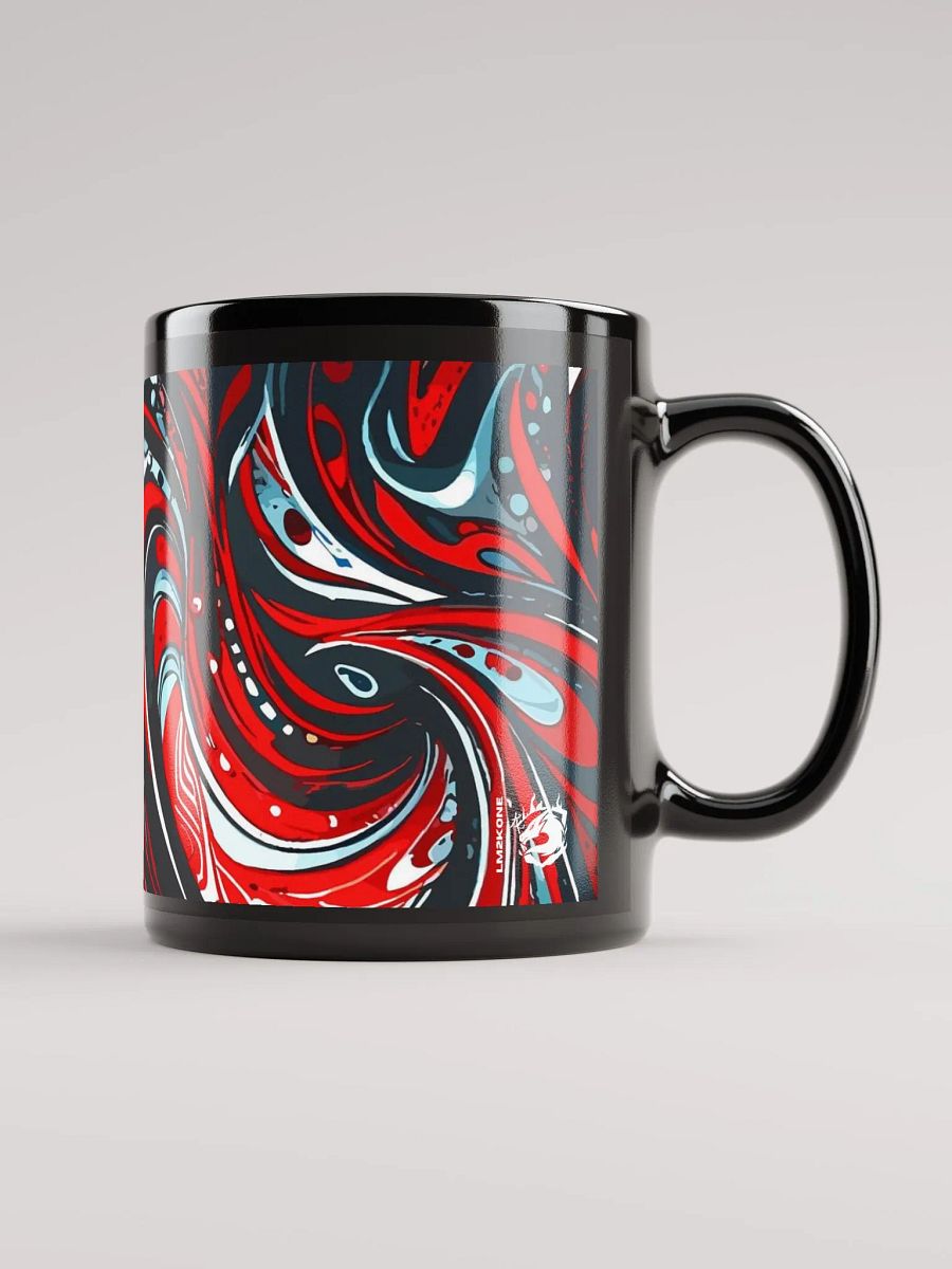 Dynamic Swirls Black Glossy Mug product image (3)