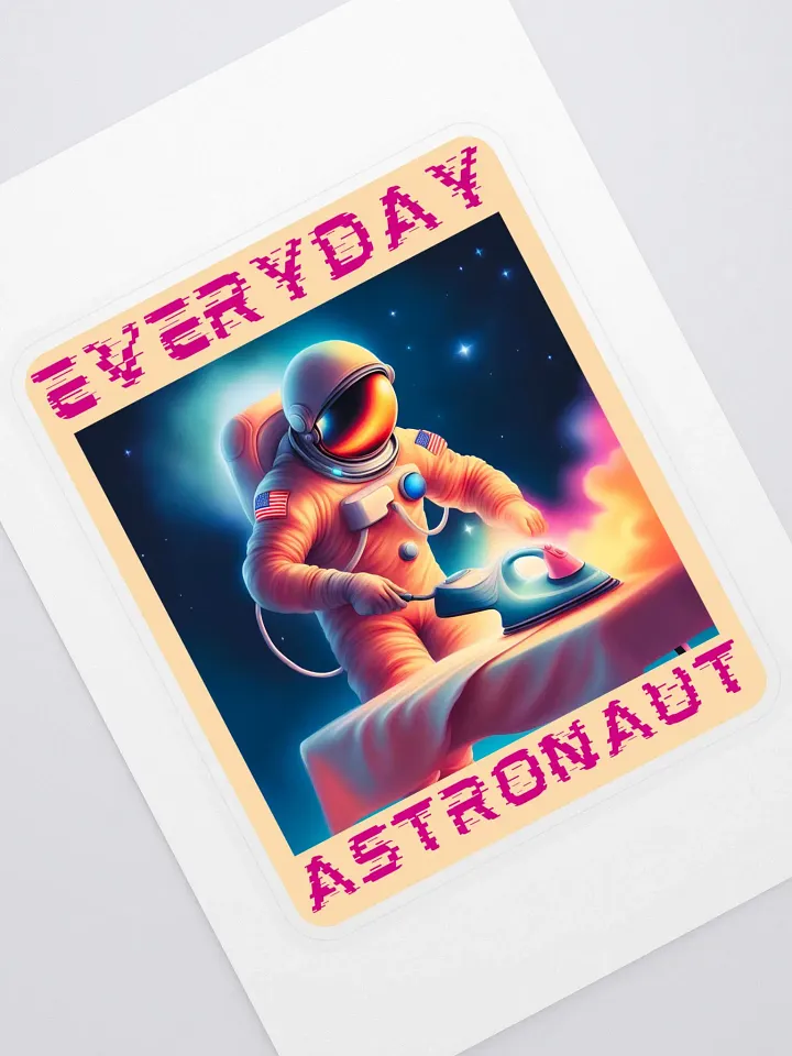 Everyday Astronaut Ironing Sticker product image (1)