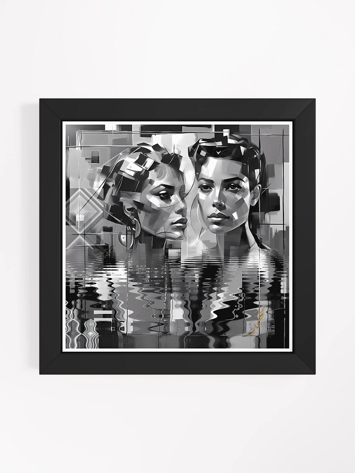 Artworks digital Nfts Cubism style, achievement & presentation by SimouArt 2025 Black & White N°=22 product image (3)