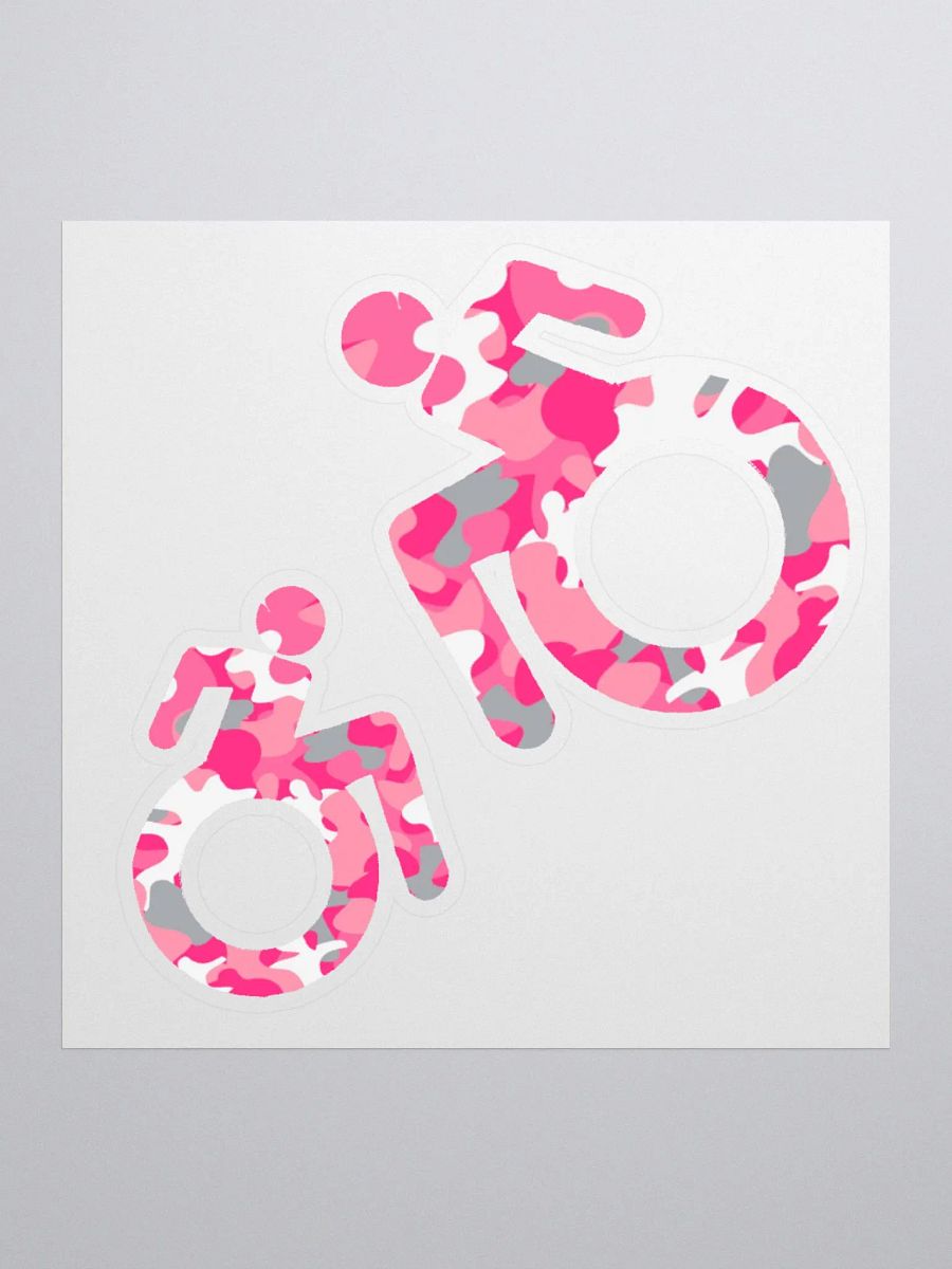 Wheelie, Pink Camo Sticker Sheet product image (1)