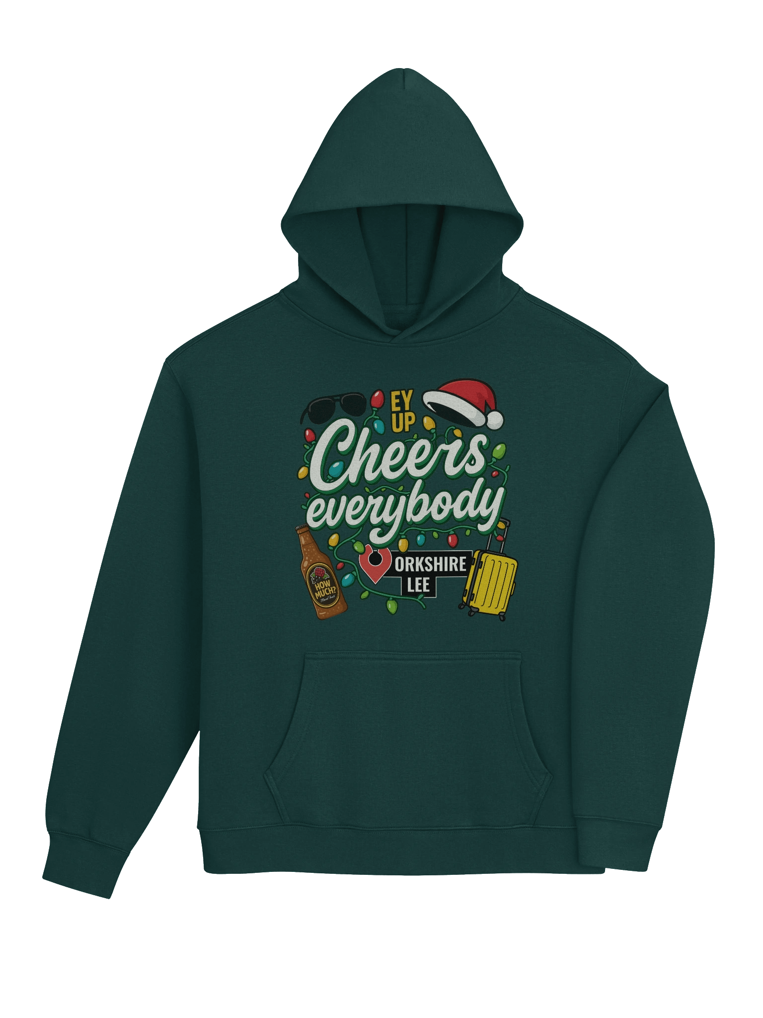 Festive Cheers Everybody premium oversized hoodie product image (20)