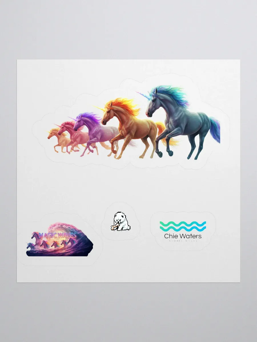 Fantastical Unicorns Kiss Cut Sticker Set product image (3)