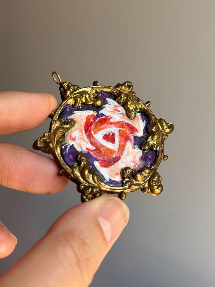 Santi Collab Angel Necklace Bronze finish product image (4)