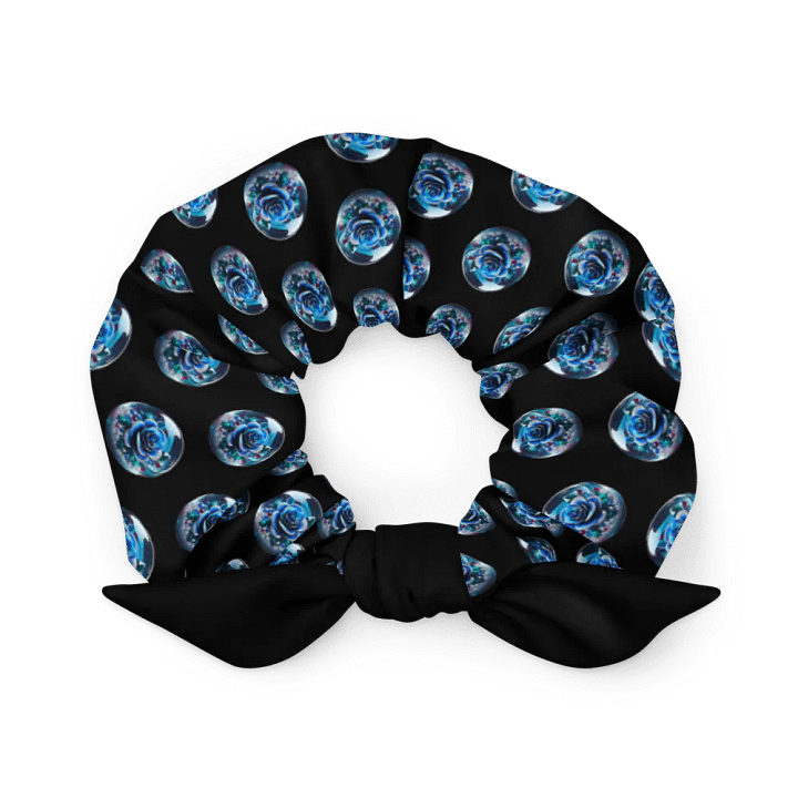 Blue Rose Marble Scrunchi product image (1)