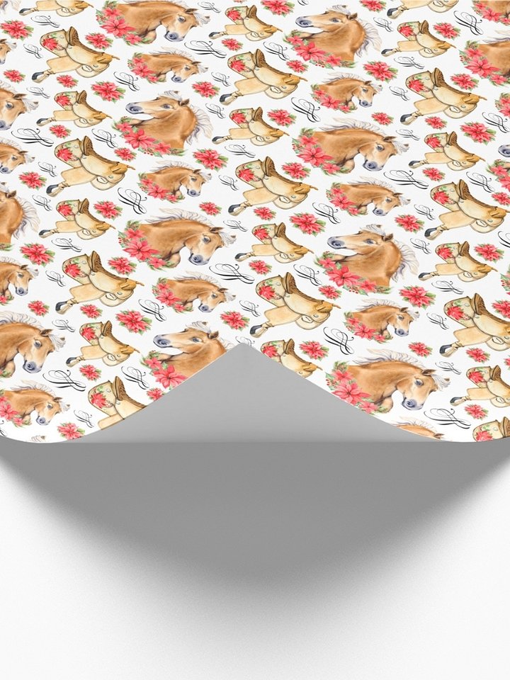 Cowgirl Christmas Gift Wrapping Paper product image (2)