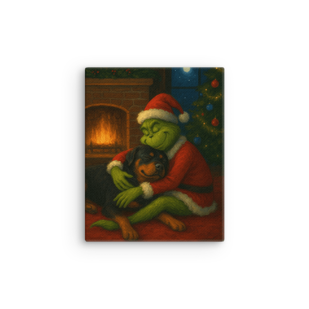 The Grinch Who Stole a Rottweiler Canvas Art product image (12)