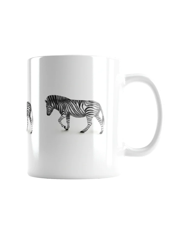 Striped Zebra White Glossy Mug product image (4)