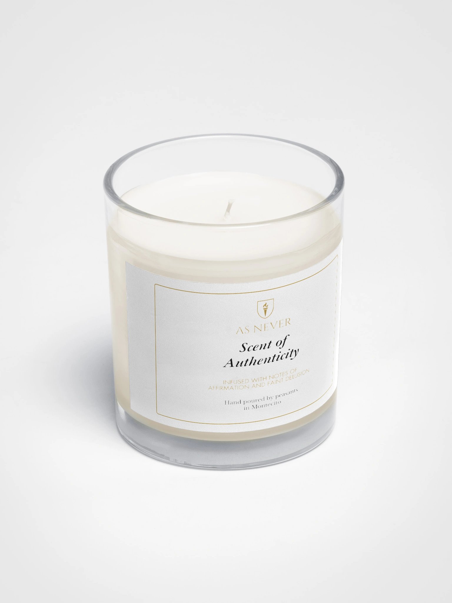 Royal Parody - "Scent of Authenticity” Unscented Soy Wax Candle | As Never Collection product image (2)