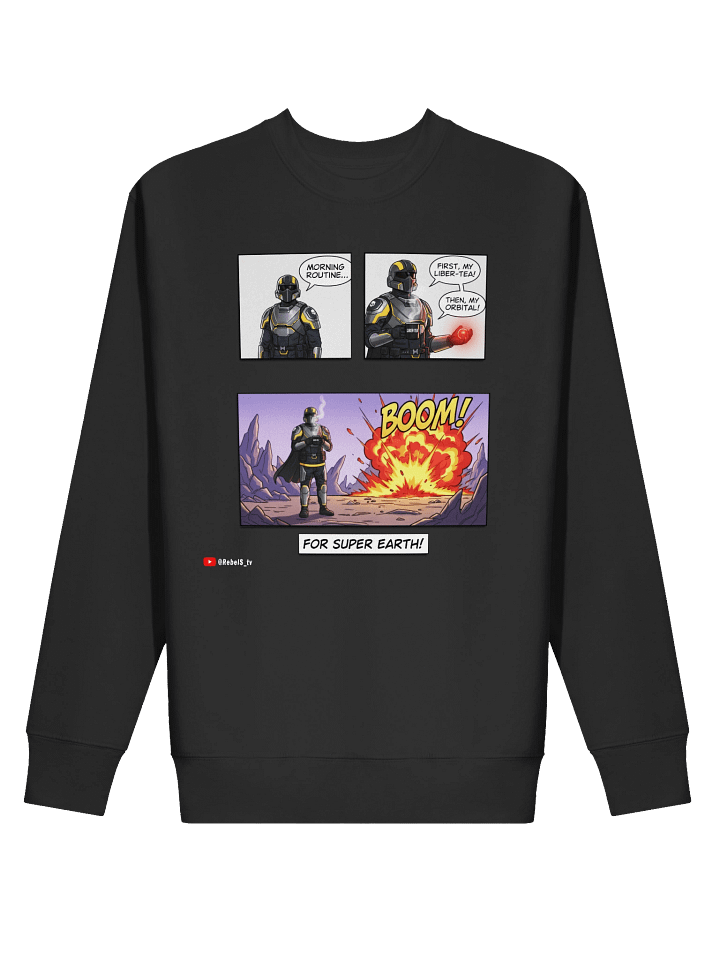 Morning Liber-tea Routine - Helldivers 2 Premium Sweatshirt product image (2)