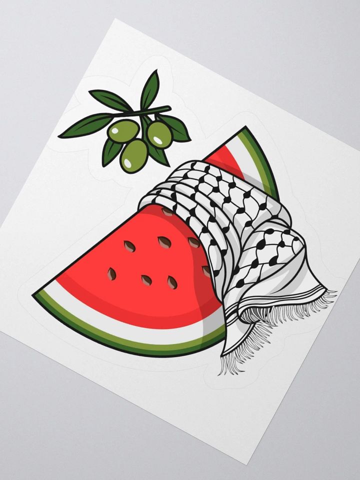 Keffiyeh Watermelon Kiss Cut Stickers product image (6)