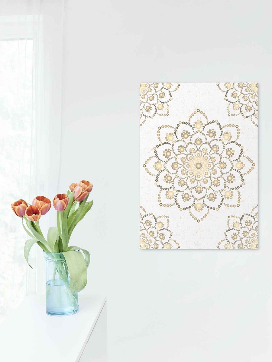 Golden-Brown Mandala Poster, 2 JPG files product image (3)