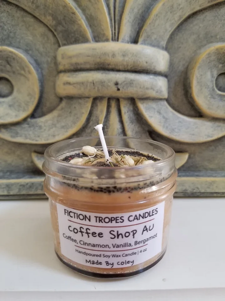 Mini Coffee Shop AU Candle (Fiction Tropes Candles) product image (1)