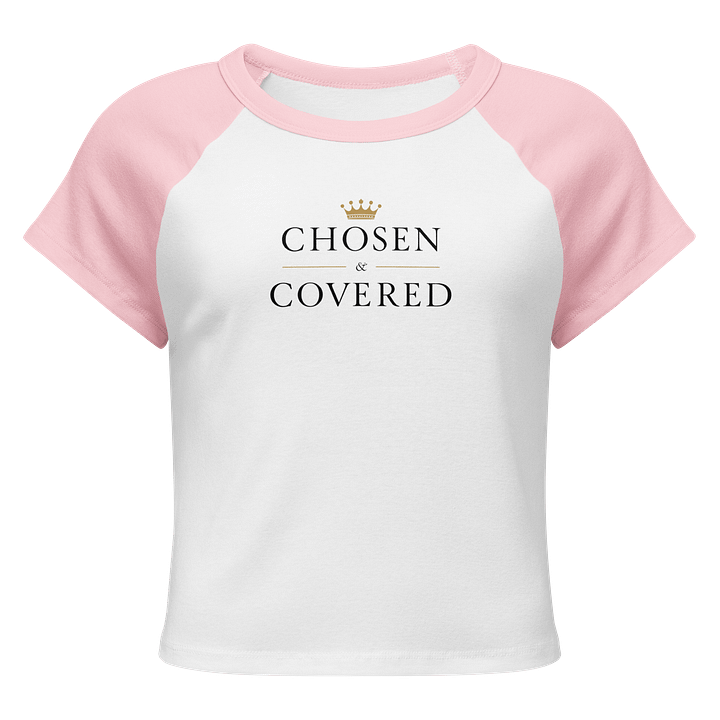 Crowned Elegance Raglan Baby Tee product image (1)