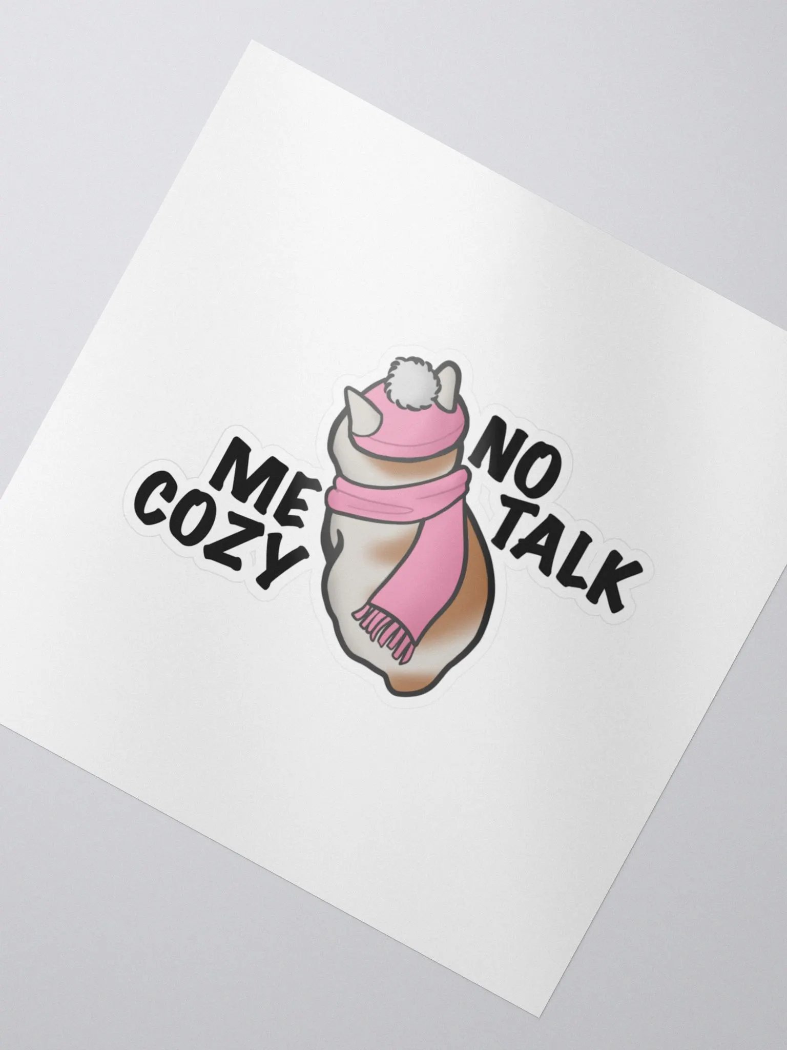 No Talk, Me Cozy (Sticker) product image (2)