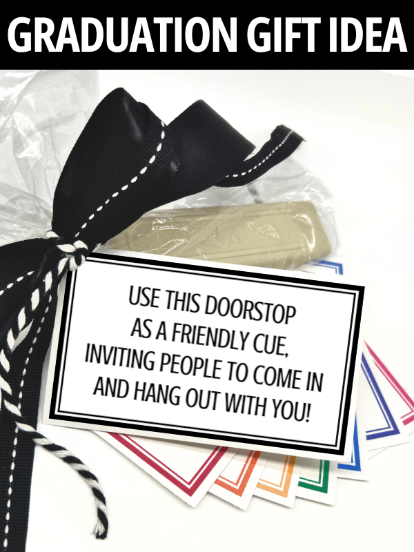 College Dorm Room Doorstop Gift Tags product image (1)