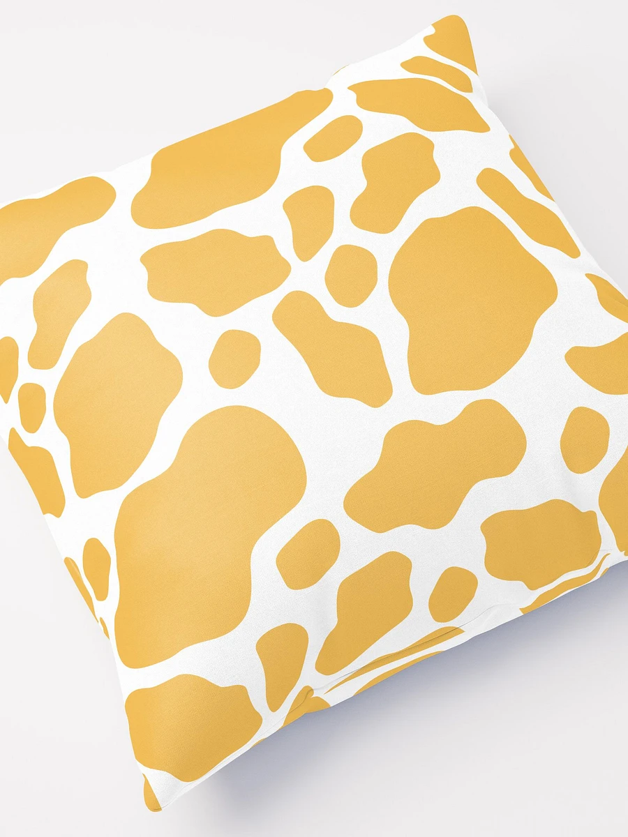 Cow Skin Pillow - White & Yellow product image (4)