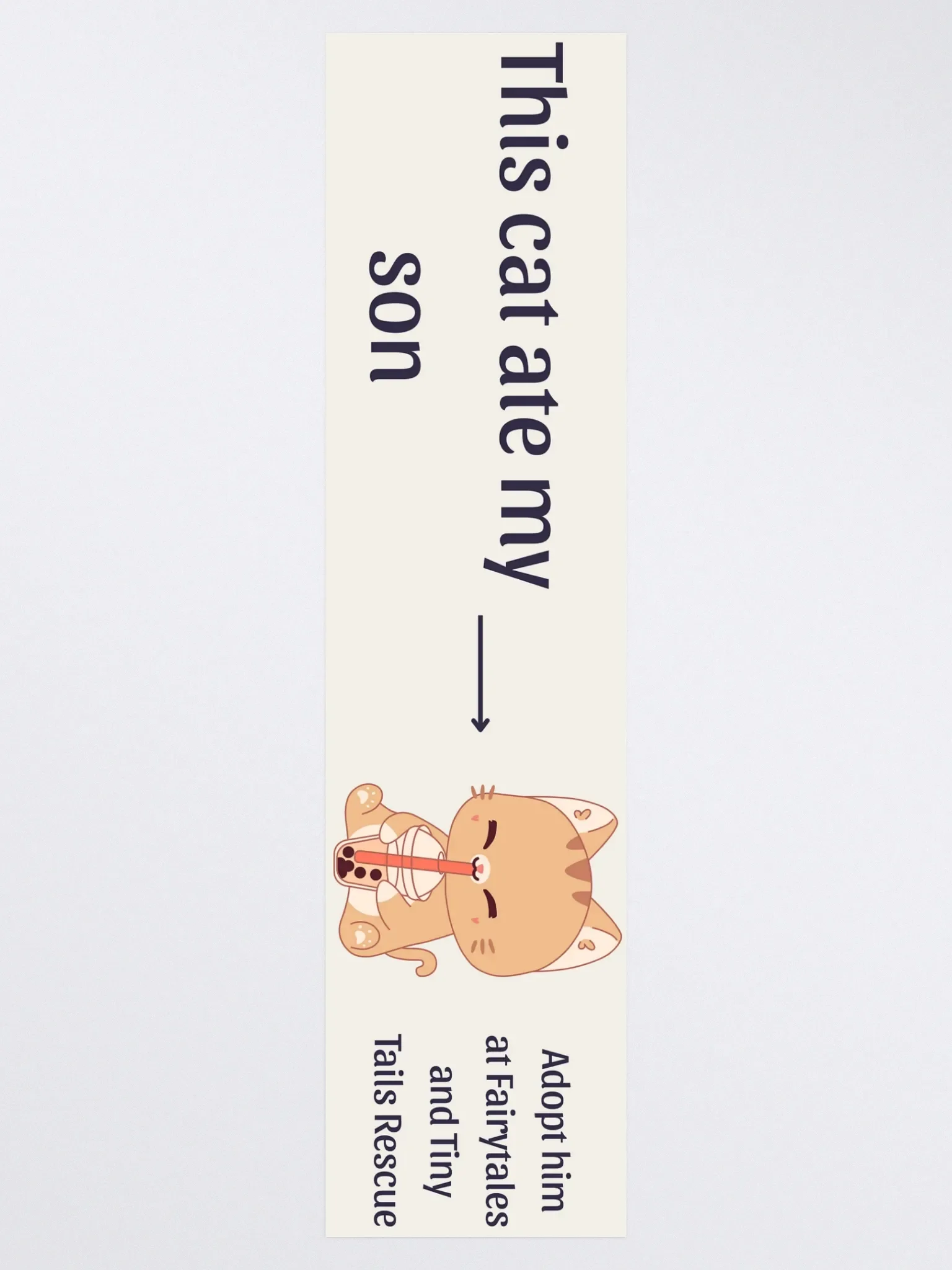 "This cat ATE my son" Car Decal product image (3)