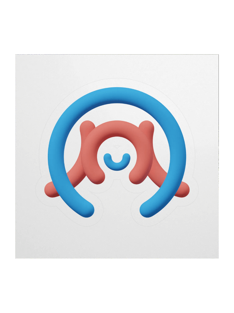AMU 3D Logo Sticker