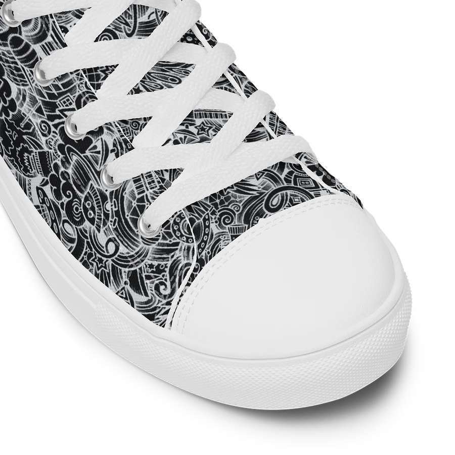 Dark Space Scribble - Women's High Tops | #MadeByMELO product image (8)