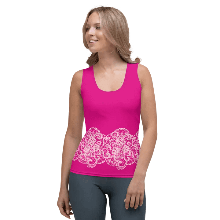 Lace Pink Premium Sportswear Tank Top product image (1)