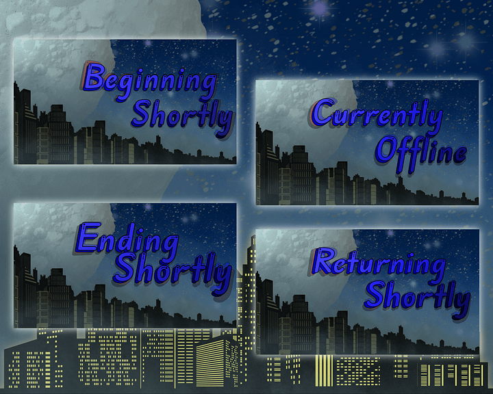 Cityscape Night Stream Overlay Pack product image (1)