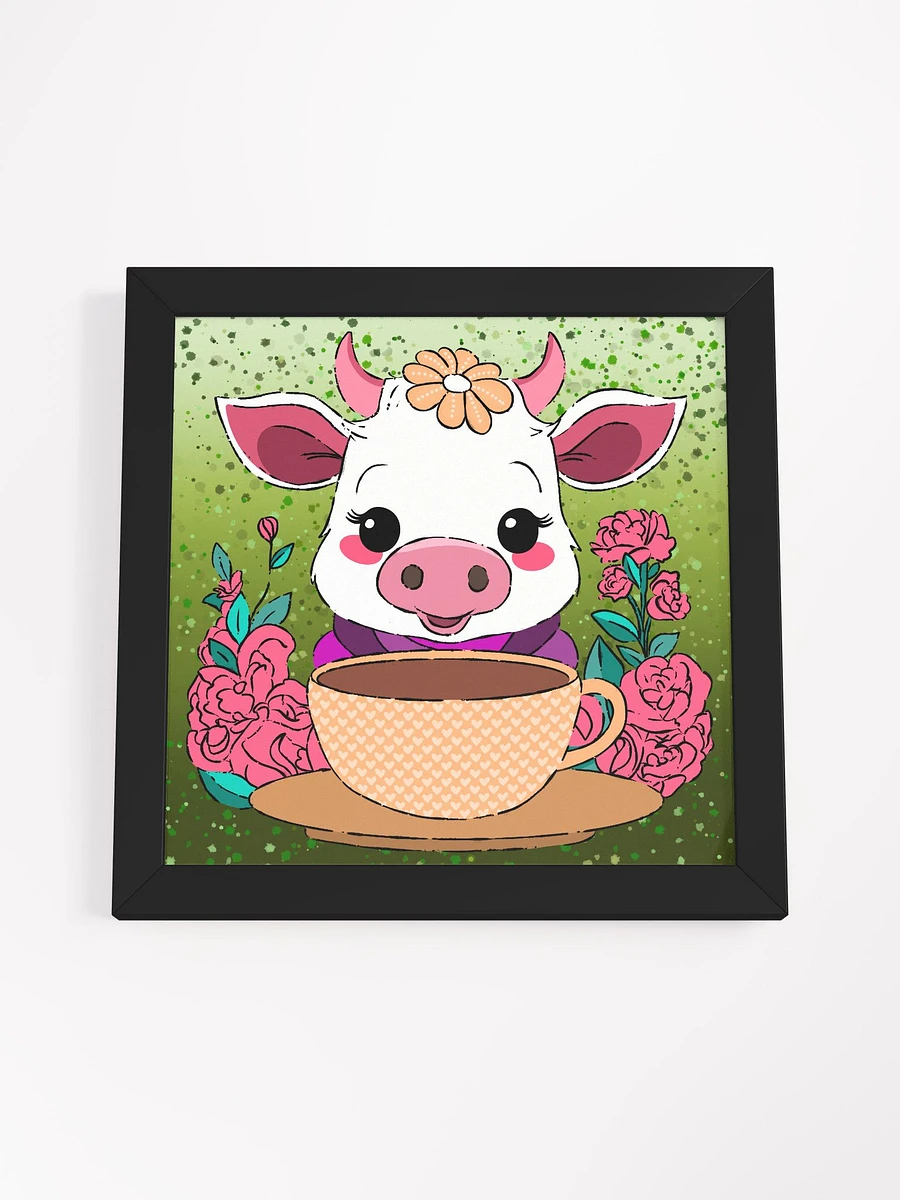 Coffee Break Cow Framed Art Print product image (5)