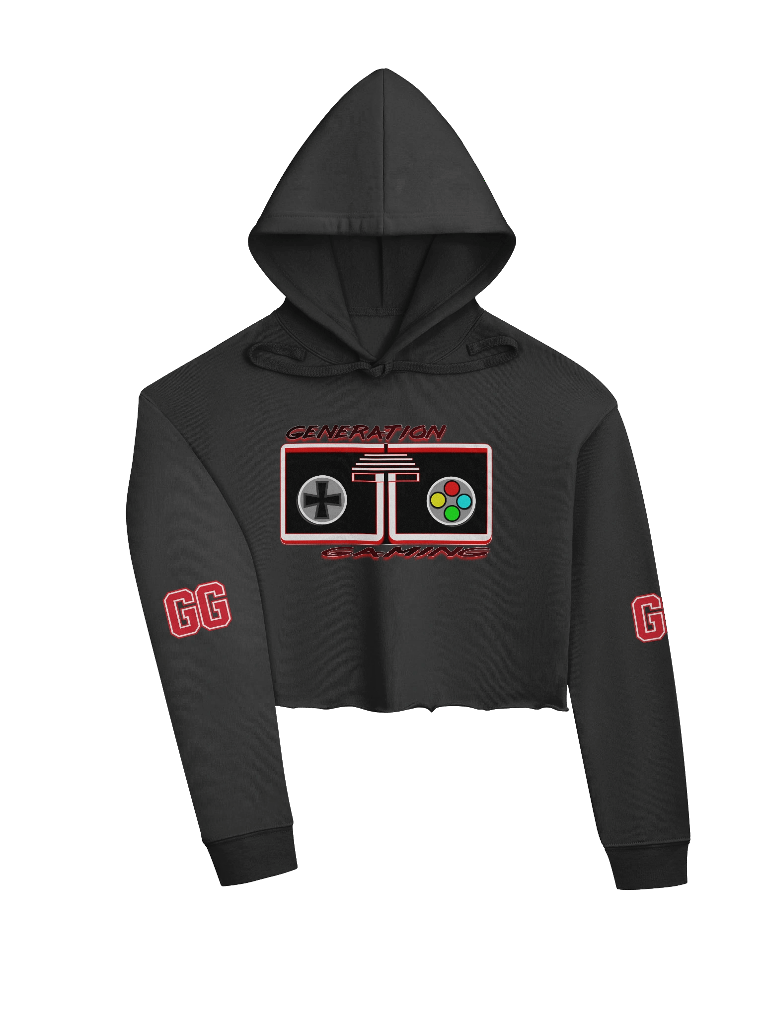 Double 'G' Block Style Crop Hoodie product image (3)