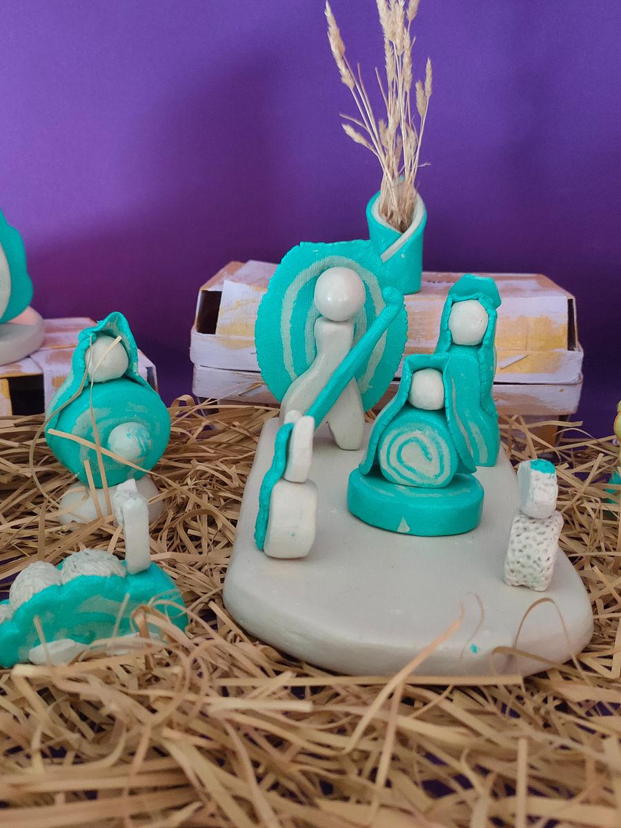 Presépio Voz Divina, decoração natalícia, peça religiosa, gratidão, Sagrada Família product image (5)