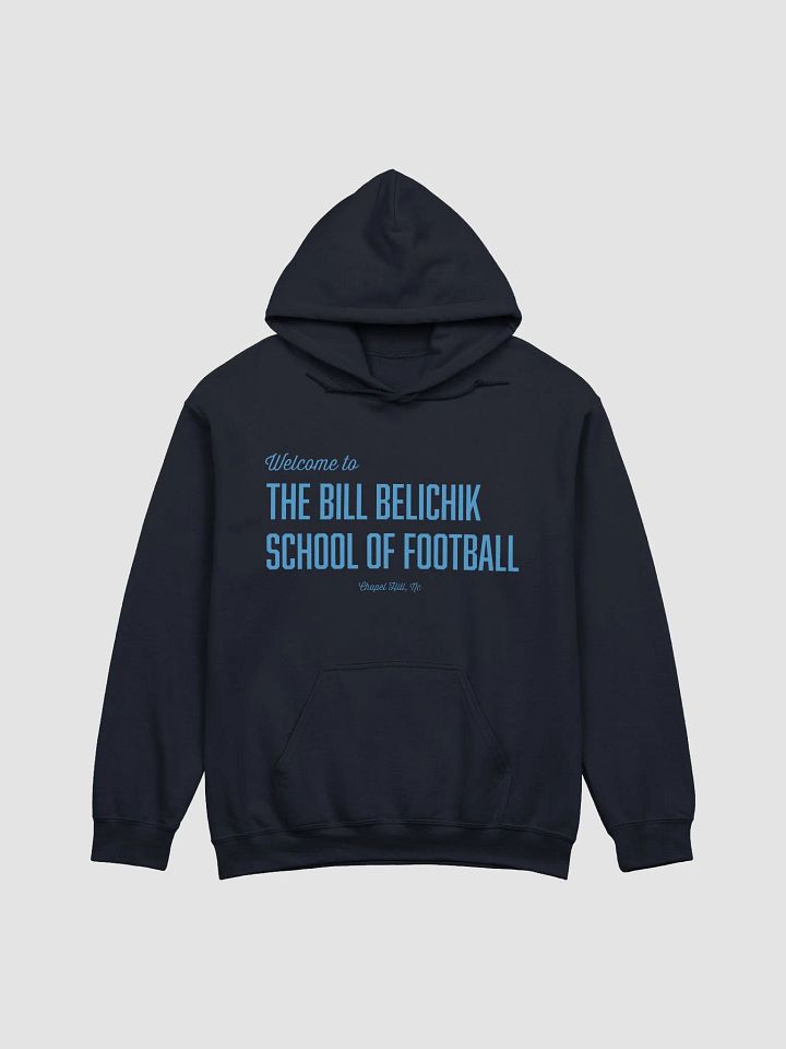 "School of Football" Hoodie (Blue Ink) product image (1)