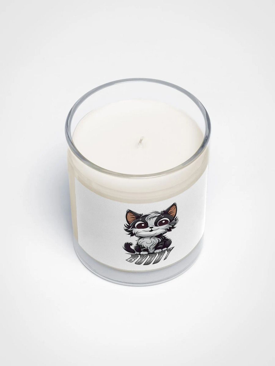 Buddy Soy Wax Candle In A Clear Glass Jar product image (3)