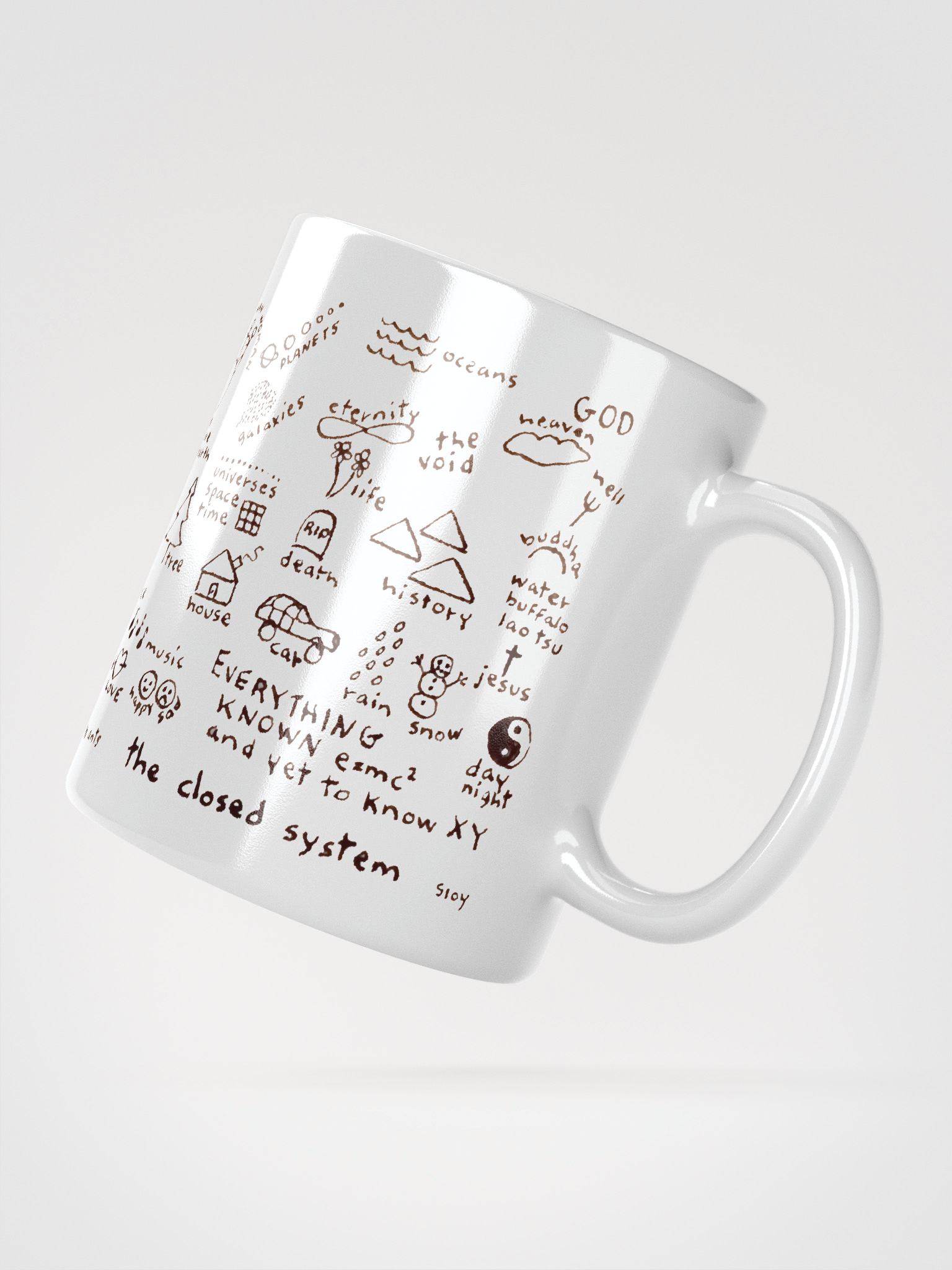 The Closed System White Glossy Mug product image (2)