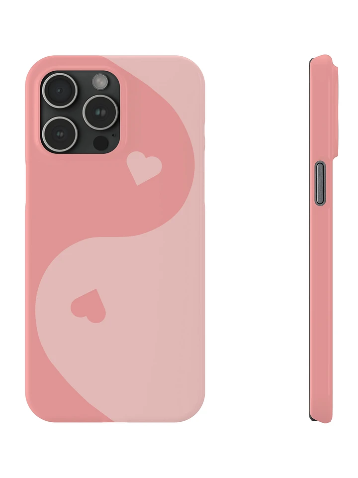 Baby Pink Yin Yang Heart iPhone Case product image (2)
