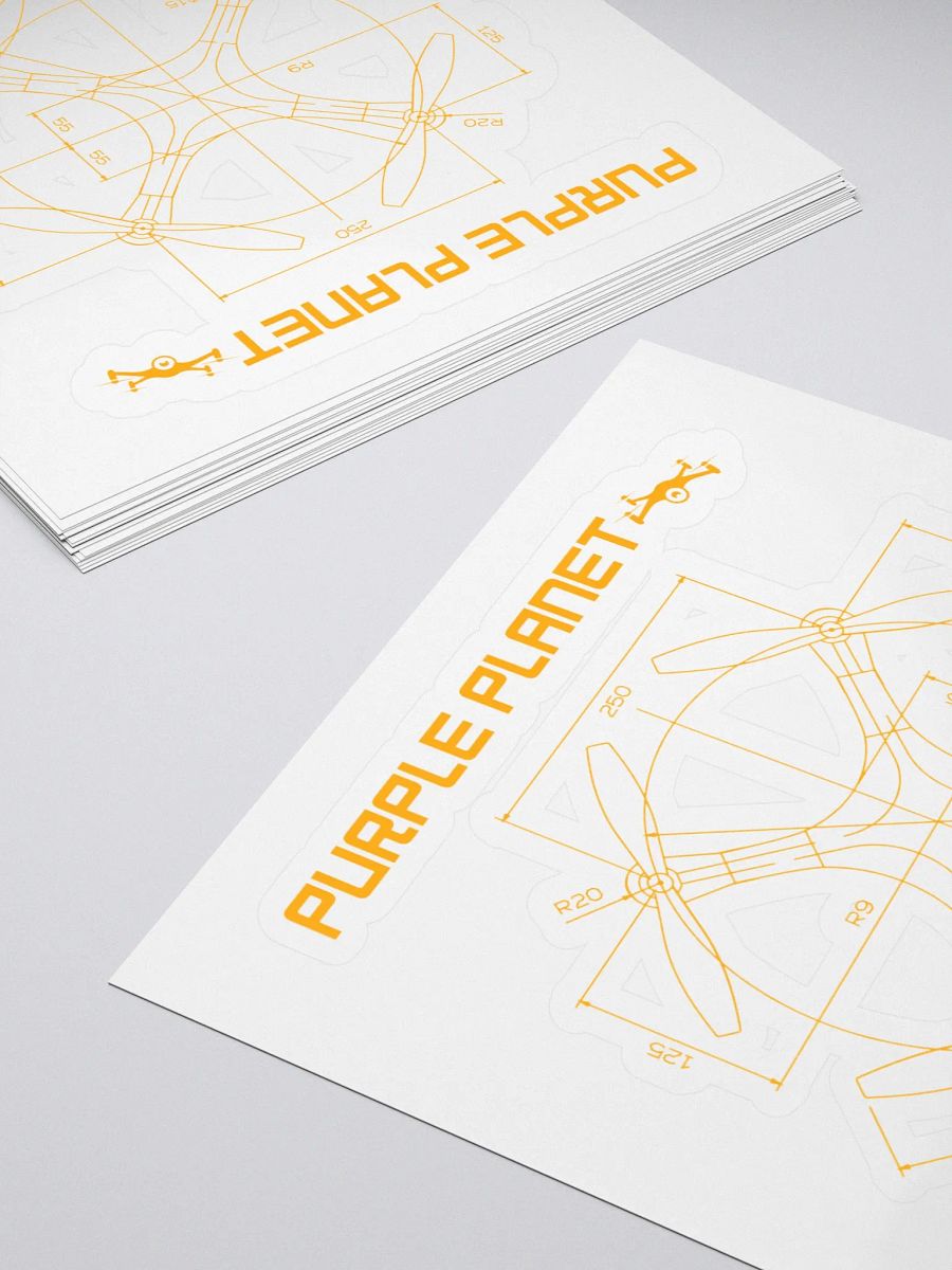 Technical Drone Cutout Sticker product image (4)