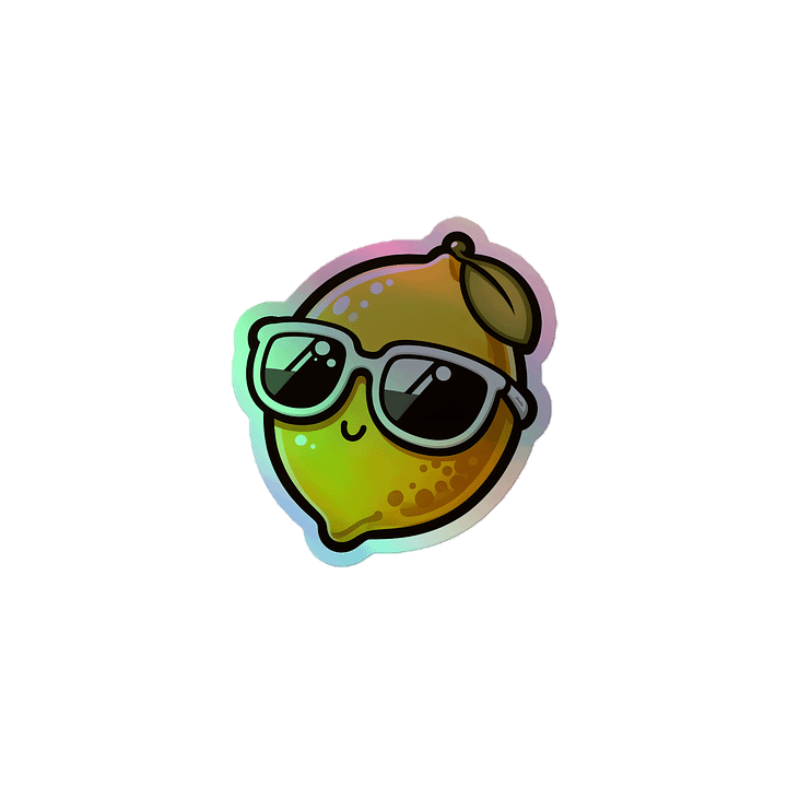 Holographic Lemon Sticker product image (1)