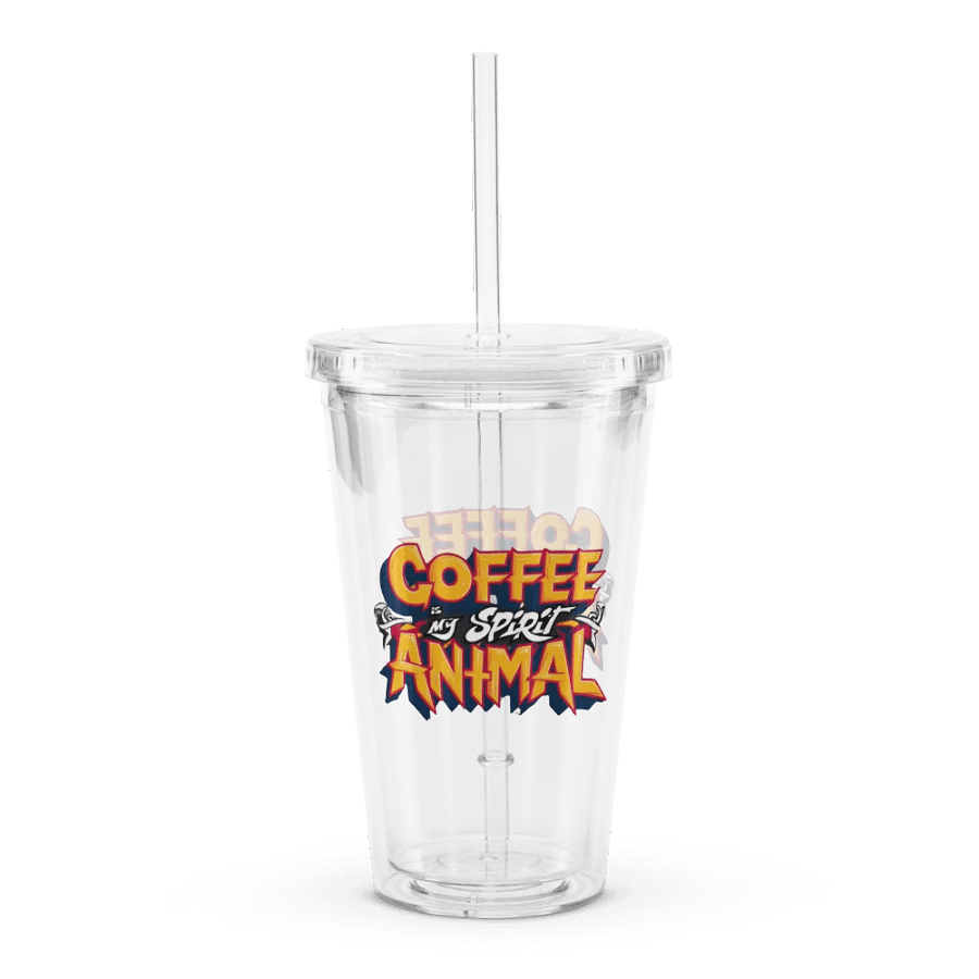 Spiritual Sips: Double Wall Clear Plastic Tumbler (16 oz) product image (1)