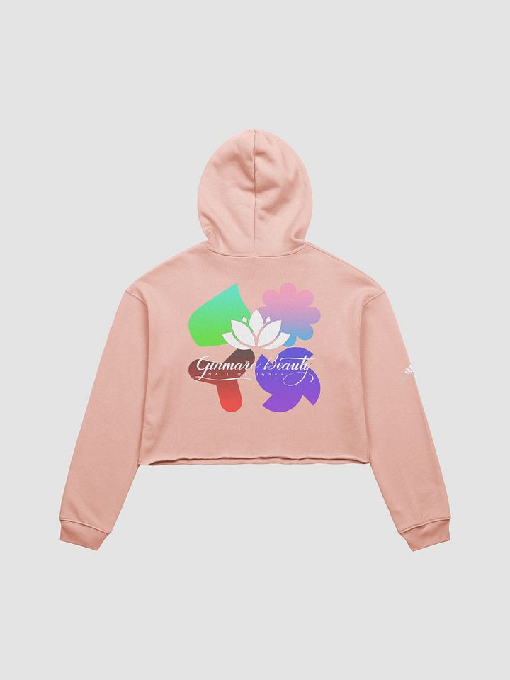Copy of Floral Beauty Nail Designer Crop Hoodie white product image (8)