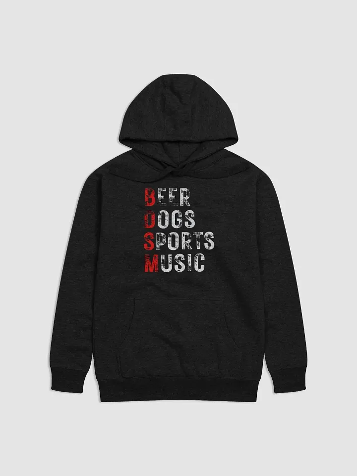 Beer Dogs Sports Music Hoodie – Funny Red BDSM Gift for Men and Women product image (1)