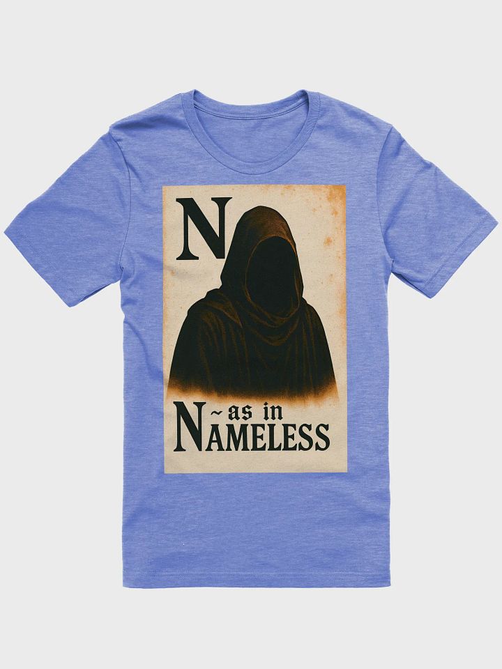 N as in nameless t-shirt product image (73)