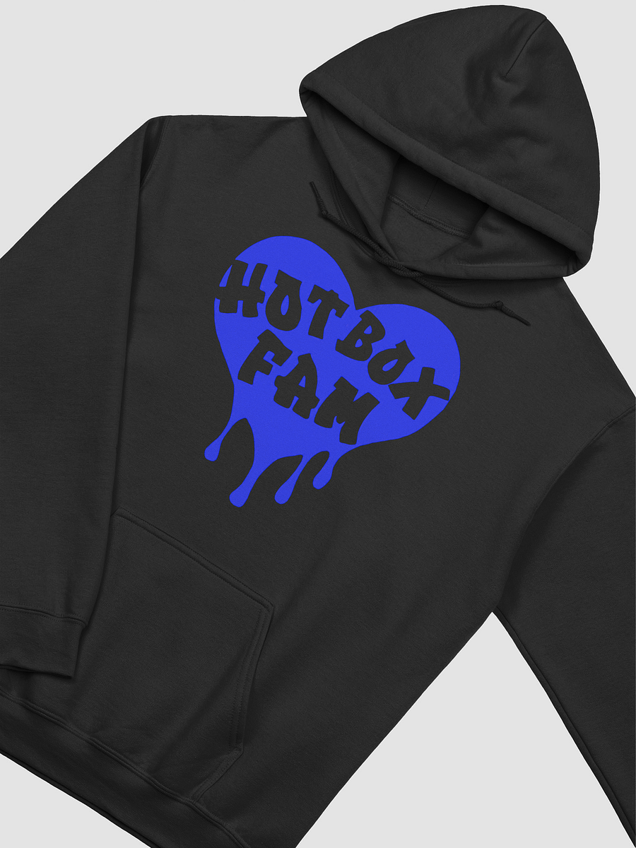 UNISEX HOT BOX FAM TRANSPARENT ROYAL BLUE HEART LOGO HOODIE product image (36)