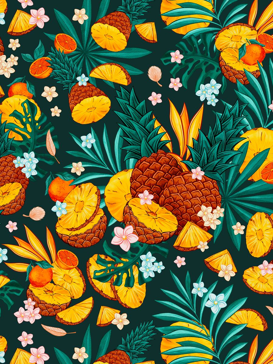 Pineapples PSD Layered Single Seamless Pattern product image (4)