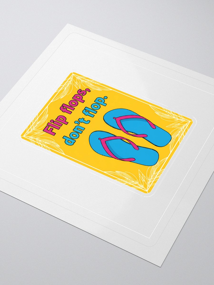 Sassy Flip-Flops Kiss Cut Stickers product image (11)