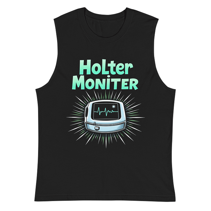 Heartbeat Holter Monitor Muscle Tank product image (2)