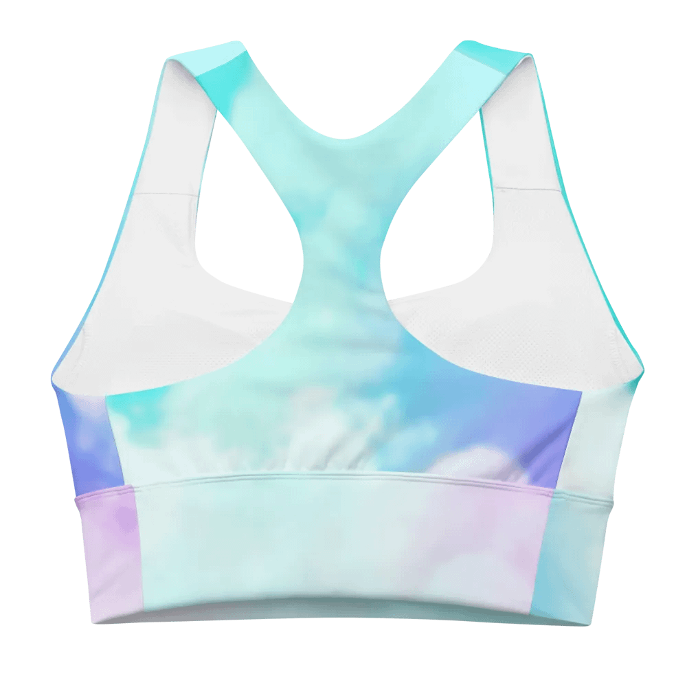 Blur cloud rainbow Design Longline Sports Bra - v2 product image (10)