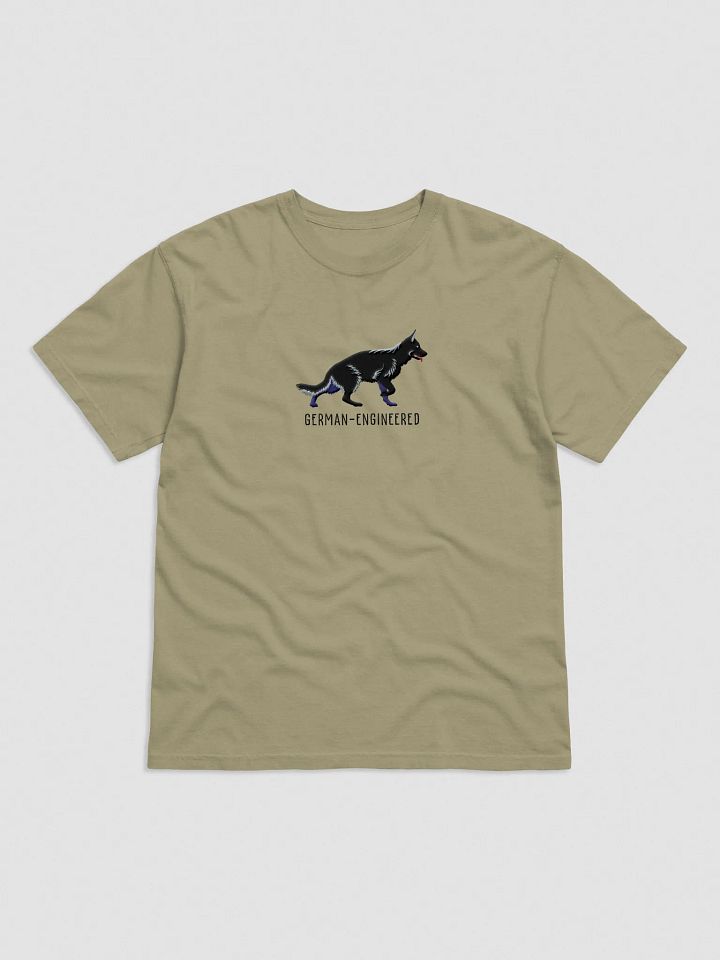 German-Engineered T-Shirt(Embroidered) of a German Shepherd(Black) product image (9)